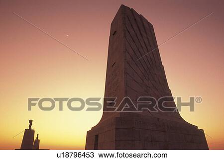 Outer Banks, NC, Wright Brothers National Memorial, North Carolina, The Wright Memorial Shaft on Kills Devil Hill in the Outer Banks of North Carolina at dusk. View Large Photo Image Stock Image - Outer Banks, NC, Wright Brothers National Memorial, North Carolina, The Wright Memorial Shaft on Kills Devil Hill in the Outer Banks of North Carolina at dusk.. Fotosearch