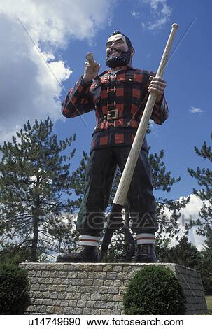 Paul Bunyan, Bangor, Maine, ME, A giant statue of Paul Bunyan in a park in Bangor. View Large Photo Image Stock Image -  Paul Bunyan, Bangor, Maine, ME, A giant statue of Paul Bunyan in a park in Bangor.. Fotosearch