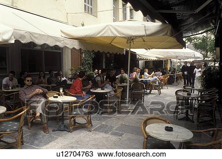 Plaka, Athens, Greece, Europe, Shops and outdoor cafTs in the Plaka in downtown Athens. View Large Photo Image Stock Image - Plaka, Athens, Greece, Europe, Shops and outdoor cafTs in the Plaka in downtown Athens.. Fotosearch