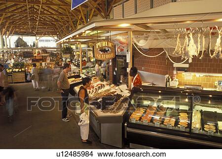 Portland, market, ME, Maine, Interior of Portland Public Market in downtown Portland. View Large Photo Image Picture - Portland, market, ME, Maine, Interior of Portland Public Market in downtown Portland.. Fotosearch