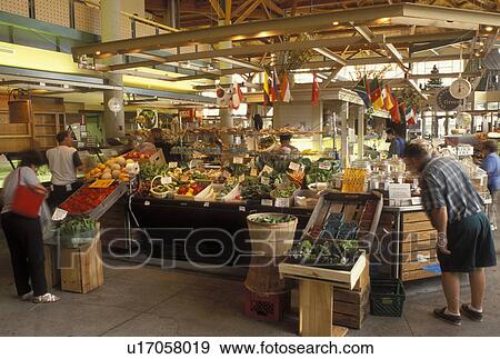 Portland, ME, market, Maine, Interior of Portland Public Market in downtown Portland. View Large Photo Image Stock Photo - Portland, ME, market, Maine, Interior of Portland Public Market in downtown Portland.. Fotosearch