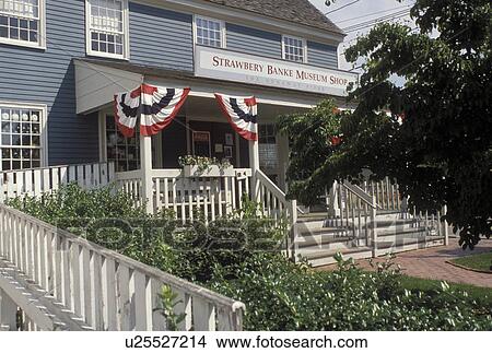 Picture -  Portsmouth, New Hampshire, NH, Strawberry Banke Museum Shop at Strawberry Banke Museum in Portsmouth. . Fotosearch