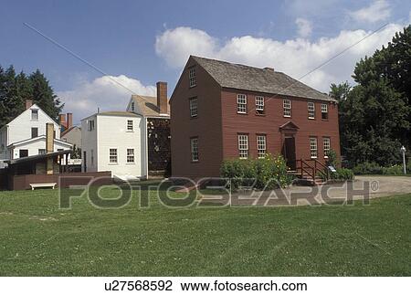 Stock Image -  Portsmouth, New Hampshire, NH, Strawberry Banke Museum in Portsmouth. . Fotosearch