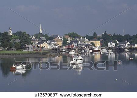 Portsmouth, NH, New Hampshire, Scenic view of Portsmouth and Portsmouth Harbor along the Piscataqua River. View Large Photo Image Stock Photo - Portsmouth, NH, New Hampshire, Scenic view of Portsmouth and Portsmouth Harbor along the Piscataqua River.. Fotosearch