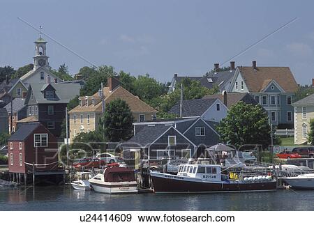 Portsmouth, NH, New Hampshire, Scenic view of Portsmouth and Portsmouth Harbor along the Piscataqua River. View Large Photo Image Stock Photo - Portsmouth, NH, New Hampshire, Scenic view of Portsmouth and Portsmouth Harbor along the Piscataqua River.. Fotosearch