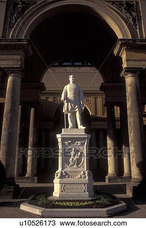 Stock Image -  Potsdam, Germany, Brandenburg, Europe, Statue of Wilhelm at Orangerieschloss. Fotosearch
