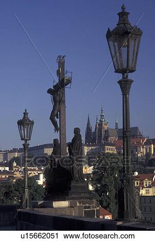 Prague, Charles Bridge, Czech Republic, Praha, Central Bohemia, Religious statue on Charles Bridge. View Large Photo Image Stock Image - Prague, Charles Bridge, Czech Republic, Praha, Central Bohemia, Religious statue on Charles Bridge.. Fotosearch