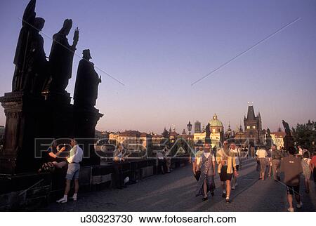 Prague, Charles Bridge, Czech Republic, Praha, Central Bohemia View Large Photo Image Stock Image - Prague, Charles Bridge, Czech Republic, Praha, Central Bohemia. Fotosearch