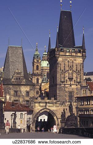 Prague, Charles Bridge, Czech Republic, Praha, Central Bohemia View Large Photo Image Stock Photograph - Prague, Charles Bridge, Czech Republic, Praha, Central Bohemia. Fotosearch