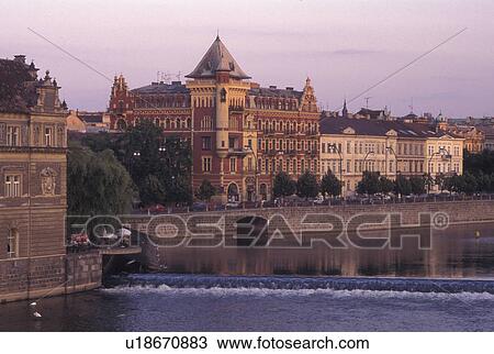 Prague, Vltava River, Czech Republic, Praha, Central Bohemia View Large Photo Image Stock Image - Prague, Vltava River, Czech Republic, Praha, Central Bohemia. Fotosearch