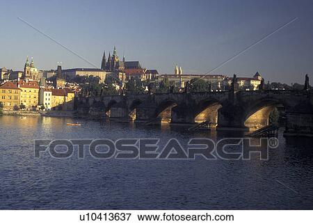 Prague, Vltava River, Czech Republic, Praha, Central Bohemia View Large Photo Image Stock Photo - Prague, Vltava River, Czech Republic, Praha, Central Bohemia. Fotosearch