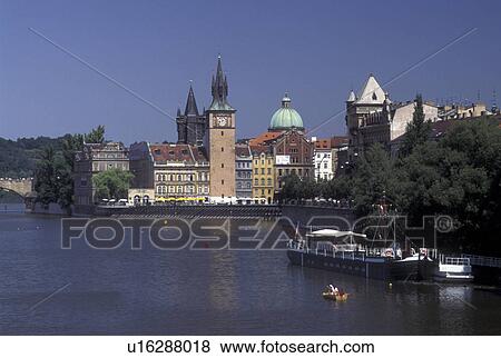 Prague, Vltava River, Czech Republic, Praha, Central Bohemia View Large Photo Image Stock Photo - Prague, Vltava River, Czech Republic, Praha, Central Bohemia. Fotosearch