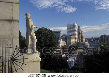 Providence, RI, Rhode Island, Aerial view of downtown Providence from Prospect Terrace. View Large Photo Image Stock Photography - Providence, RI, Rhode Island, Aerial view of downtown Providence from Prospect Terrace.. Fotosearch