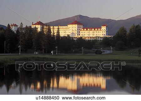 resort, Bretton Woods, NH, New Hampshire, Scenic view of Historic Mount Washington Hotel & Resort and Mount Washington in the White Mountain National Forest. View Large Photo Image Stock Image - resort, Bretton Woods, NH, New Hampshire, Scenic view of Historic Mount Washington Hotel & Resort and Mount Washington in the White Mountain National Forest.. Fotosearch