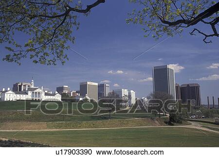Richmond, skyline, VA, Virginia, Skyline of downtown Richmond. View Large Photo Image Stock Image - Richmond, skyline, VA, Virginia, Skyline of downtown Richmond.. Fotosearch