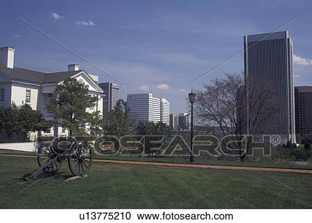Richmond, VA, Virginia, Skyline of downtown Richmond from Gamble Hills Park. View Large Photo Image Stock Image - Richmond, VA, Virginia, Skyline of downtown Richmond from Gamble Hills Park.. Fotosearch