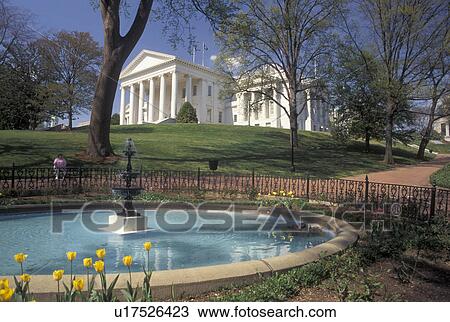 Richmond, Virginia, State Capitol, VA, State House, Fountain on Capitol Square at The Virginia State Capitol in the spring in the capital city of Richmond. View Large Photo Image Stock Image - Richmond, Virginia, State Capitol, VA, State House, Fountain on Capitol Square at The Virginia State Capitol in the spring in the capital city of Richmond.. Fotosearch