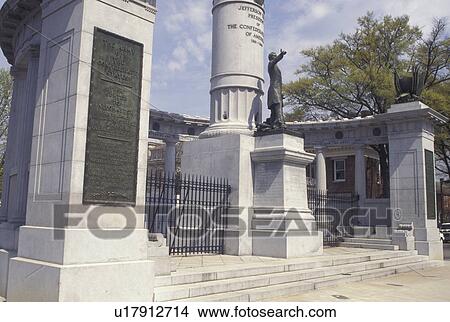 Richmond, Virginia, VA, Jefferson Davis Monument on Historic Monument Avenue in Richmond. View Large Photo Image Picture - Richmond, Virginia, VA, Jefferson Davis Monument on Historic Monument Avenue in Richmond.. Fotosearch