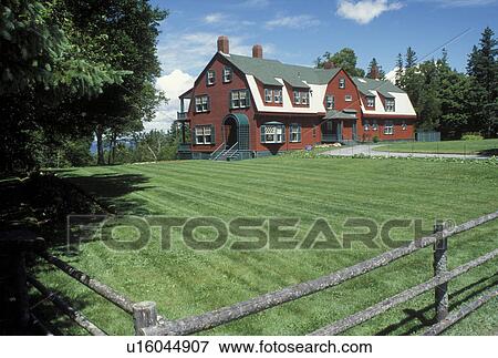 Roosevelt Cottage, Campobello Island, New Brunswick, Canada, Bay of Fundy, Roosevelt Cottage at Roosevelt Campobello International Park on Campobello Island. View Large Photo Image Stock Photo - Roosevelt Cottage, Campobello Island, New Brunswick, Canada, Bay of Fundy, Roosevelt Cottage at Roosevelt Campobello International Park on Campobello Island.. Fotosearch