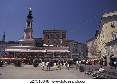 Salzburg, Austria, Mozartplatz in the city of Salzburg View Large Photo Image Stock Photograph - Salzburg, Austria, Mozartplatz in the city of Salzburg . Fotosearch