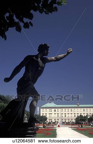 Salzburg, Austria, Statue in Mirabell Gardens at Mirabell Palace in Salzburg View Large Photo Image Stock Image - Salzburg, Austria, Statue in Mirabell Gardens at Mirabell Palace in Salzburg . Fotosearch