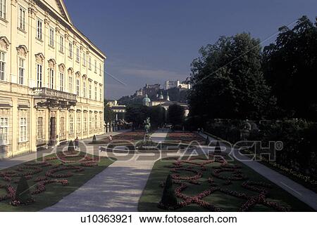 Salzburg, Austria, View of Mirabell Gardens from Mirabell Palace in Salzburg View Large Photo Image Stock Image - Salzburg, Austria, View of Mirabell Gardens from Mirabell Palace in Salzburg . Fotosearch