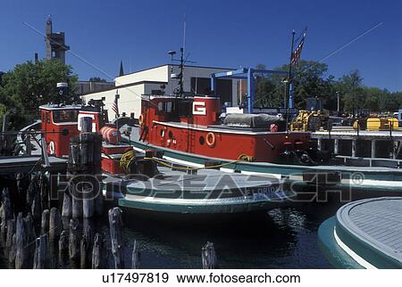 Sault Ste. Marie, MI, Michigan, Upper Peninsula, U. P UP, Red and green tugboats docked along St. Marys River in Sault Sainte Marie. View Large Photo Image Stock Photo - Sault Ste. Marie, MI, Michigan, Upper Peninsula, U. P UP, Red and green tugboats docked along St. Marys River in Sault Sainte Marie.. Fotosearch