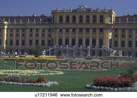 Schonbrunn Palace, Austria, Vienna, Wien, Schloss Schonbrunn, a 1440-room summer palace View Large Photo Image Stock Photograph - Schonbrunn Palace, Austria, Vienna, Wien, Schloss Schonbrunn, a 1440-room summer palace. Fotosearch