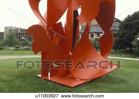 sculpture, Ann Arbor, MI, Michigan, Red sculpture on the North Campus of the University of Michigan in Ann Arbor. View Large Photo Image Stock Photo - sculpture, Ann Arbor, MI, Michigan, Red sculpture on the North Campus of the University of Michigan in Ann Arbor.. Fotosearch