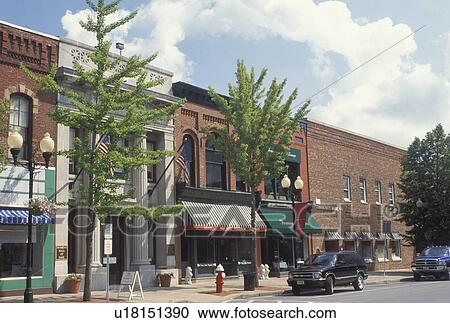 Stock Image -  Seneca Falls, NY, New York, Finger Lakes, Women's Rights, National Women's Hall of Fame in historic downtown Seneca Falls. The birthplace of the women's rights movement.. Fotosearch