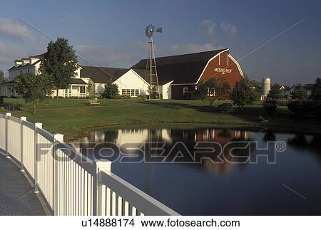 Shipshewana, IN, Indiana, Henno-Hof Mennonite-Amish Visitor Center View Large Photo Image Picture - Shipshewana, IN, Indiana, Henno-Hof Mennonite-Amish Visitor Center. Fotosearch