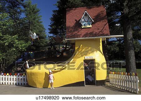 shoe, Glen, NH, New Hampshire, North Conway, Old Woman who Lived in a Shoe at Story Land, a family park, in the town of Glen. View Large Photo Image Stock Image - shoe, Glen, NH, New Hampshire, North Conway, Old Woman who Lived in a Shoe at Story Land, a family park, in the town of Glen.. Fotosearch