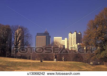 skyline, Atlanta, GA, Georgia, Skyline of Midtown Atlanta from Piedmont Park. View Large Photo Image Stock Image - skyline, Atlanta, GA, Georgia, Skyline of Midtown Atlanta from Piedmont Park.. Fotosearch