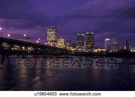 skyline, Richmond, VA, Virginia, Skyline of downtown Richmond in the evening. Manchester Bridge spans the James River. View Large Photo Image Stock Image - skyline, Richmond, VA, Virginia, Skyline of downtown Richmond in the evening. Manchester Bridge spans the James River.. Fotosearch