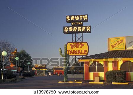 Stock Image -  South of the Border, SC, South Carolina, NC, South of the Border tourist attraction off of I-95 the South Carolina and North Carolina border.. Fotosearch