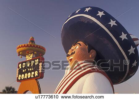 South of the Border, SC, South Carolina, NC, Statue of two Pedros at the South of the Border off of I-95 the South Carolina and North Carolina border. View Large Photo Image Stock Image - South of the Border, SC, South Carolina, NC, Statue of two Pedros at the South of the Border off of I-95 the South Carolina and North Carolina border.. Fotosearch