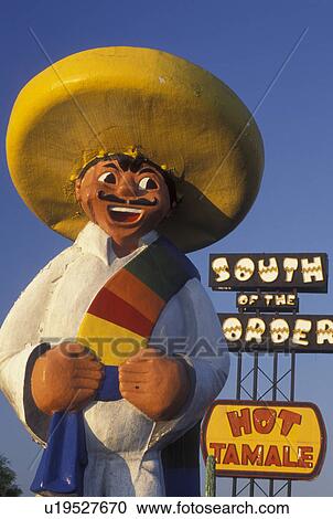Stock Image -  South of the Border, SC, South Carolina, NC, Statue of Pedro at the South of the Border tourist attraction off of I-95 the South Carolina and North Carolina border.. Fotosearch