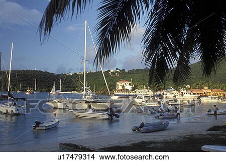 St. John, U. S. Virgin Islands, Caribbean, USVI, Boats in Cruz Bay on Saint John Island. View Large Photo Image Picture - St. John, U. S. Virgin Islands, Caribbean, USVI, Boats in Cruz Bay on Saint John Island.. Fotosearch
