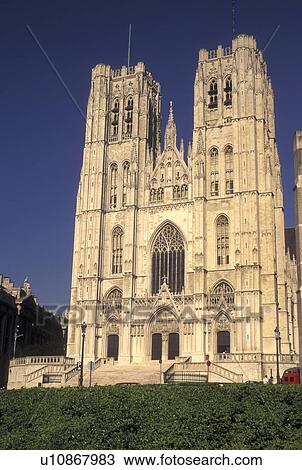 St. Michael Cathedral, Brussels, Bruxelles, Belgium, Europe, Cathedrale St. -Michel in downtown Brussels. View Large Photo Image Stock Image - St. Michael Cathedral, Brussels, Bruxelles, Belgium, Europe, Cathedrale St. -Michel in downtown Brussels.. Fotosearch