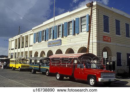 St. Thomas, Charlotte Amalie, U. S. Virgin Islands, Caribbean, USVI, Shuttles parked outside Little Switzerland in downtown Charlotte Amalie on Saint Thomas Island. View Large Photo Image Stock Image - St. Thomas, Charlotte Amalie, U. S. Virgin Islands, Caribbean, USVI, Shuttles parked outside Little Switzerland in downtown Charlotte Amalie on Saint Thomas Island.. Fotosearch