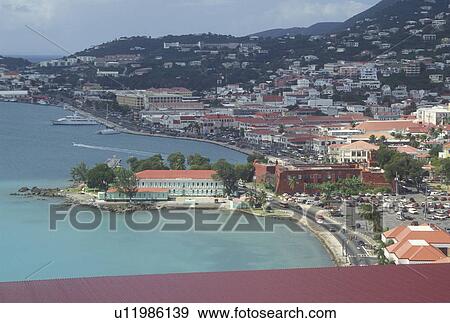 St. Thomas, U. S. Virgin Islands, Charlotte Amalie, Caribbean, USVI, Scenic view of St. Thomas Harbor and the town of Charlotte Amalie on Saint Thomas Island. View Large Photo Image Stock Photo - St. Thomas, U. S. Virgin Islands, Charlotte Amalie, Caribbean, USVI, Scenic view of St. Thomas Harbor and the town of Charlotte Amalie on Saint Thomas Island.. Fotosearch