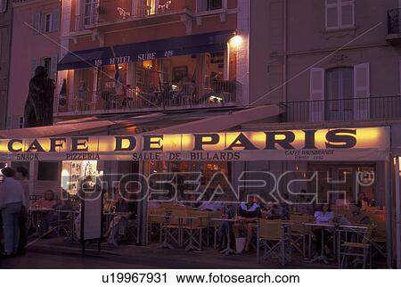 St. Tropez, France, outdoor cafT, Cote d' Azur, Provence, Var, Europe, Outdoor cafes along the waterfront in Saint Tropez in the evening on the Mediterranean Sea. View Large Photo Image Stock Image - St. Tropez, France, outdoor cafT, Cote d' Azur, Provence, Var, Europe, Outdoor cafes along the waterfront in Saint Tropez in the evening on the Mediterranean Sea.. Fotosearch