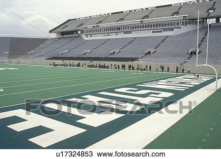 stadium, university, East Lansing, MI, Michigan, MSU, Football team practicing at Spartans Football Stadium on the campus of Michigan State University. View Large Photo Image Stock Image - stadium, university, East Lansing, MI, Michigan, MSU, Football team practicing at Spartans Football Stadium on the campus of Michigan State University.. Fotosearch