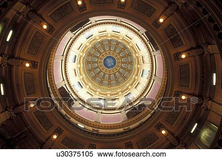 State Capitol Rotunda State House Lansing Mi Michigan