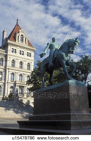 State Capitol, State House, Albany, NY, New York, Sheridan Equestrian Statue outside the New York State Capitol Building in the capital city of Albany. View Large Photo Image Stock Photograph - State Capitol, State House, Albany, NY, New York, Sheridan Equestrian Statue outside the New York State Capitol Building in the capital city of Albany.. Fotosearch