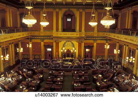 State Capitol, State House, Lansing, MI, Michigan, House of Representatives inside the Michigan State Capitol Building in the capital city of Lansing. View Large Photo Image Stock Photo - State Capitol, State House, Lansing, MI, Michigan, House of Representatives inside the Michigan State Capitol Building in the capital city of Lansing.. Fotosearch