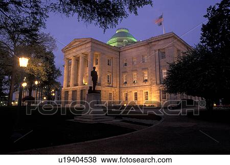 State Capitol, State House, Raleigh, NC, North Carolina, The North Carolina State Capitol Building in the evening in Raleigh. View Large Photo Image Stock Photo -  State Capitol, State House, Raleigh, NC, North Carolina, The North Carolina State Capitol Building in the evening in Raleigh.. Fotosearch