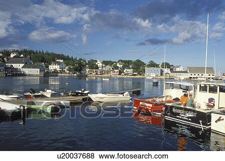 Stonington, ME, Maine, Deer Isle, Lobster boats buoyed in the harbor of the lobstering village of Stonington on Deer Isle on the Atlantic Ocean. View Large Photo Image Stock Photo - Stonington, ME, Maine, Deer Isle, Lobster boats buoyed in the harbor of the lobstering village of Stonington on Deer Isle on the Atlantic Ocean.. Fotosearch