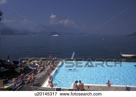 swimming pool, Switzerland, Lake Thun, Thunersee, Berne, Bern, Public swimming pool along Lake Thun in the town of Merligen in the Bernese Oberland. View Large Photo Image Stock Photo - swimming pool, Switzerland, Lake Thun, Thunersee, Berne, Bern, Public swimming pool along Lake Thun in the town of Merligen in the Bernese Oberland.. Fotosearch