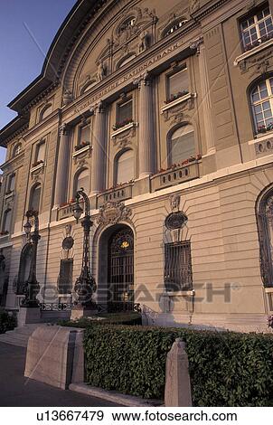 Switzerland, Berne, Bern, Swiss National Bank Headquarters in downtown Bern. View Large Photo Image Stock Photo - Switzerland, Berne, Bern, Swiss National Bank Headquarters in downtown Bern.. Fotosearch